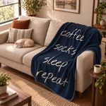 Relax Day Navy Blue Polar Tv Battaniyesi — aynı ortamda çapraz görünüm