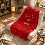 Just Me Day Burgundy Polar Tv Battaniyesi — aynı ortamda çapraz görünüm
