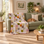 Pastel Cat Pattern – Kedi Desenli Polar Tv Battaniyesi — İkinci açı aynı oda 22 Eylül