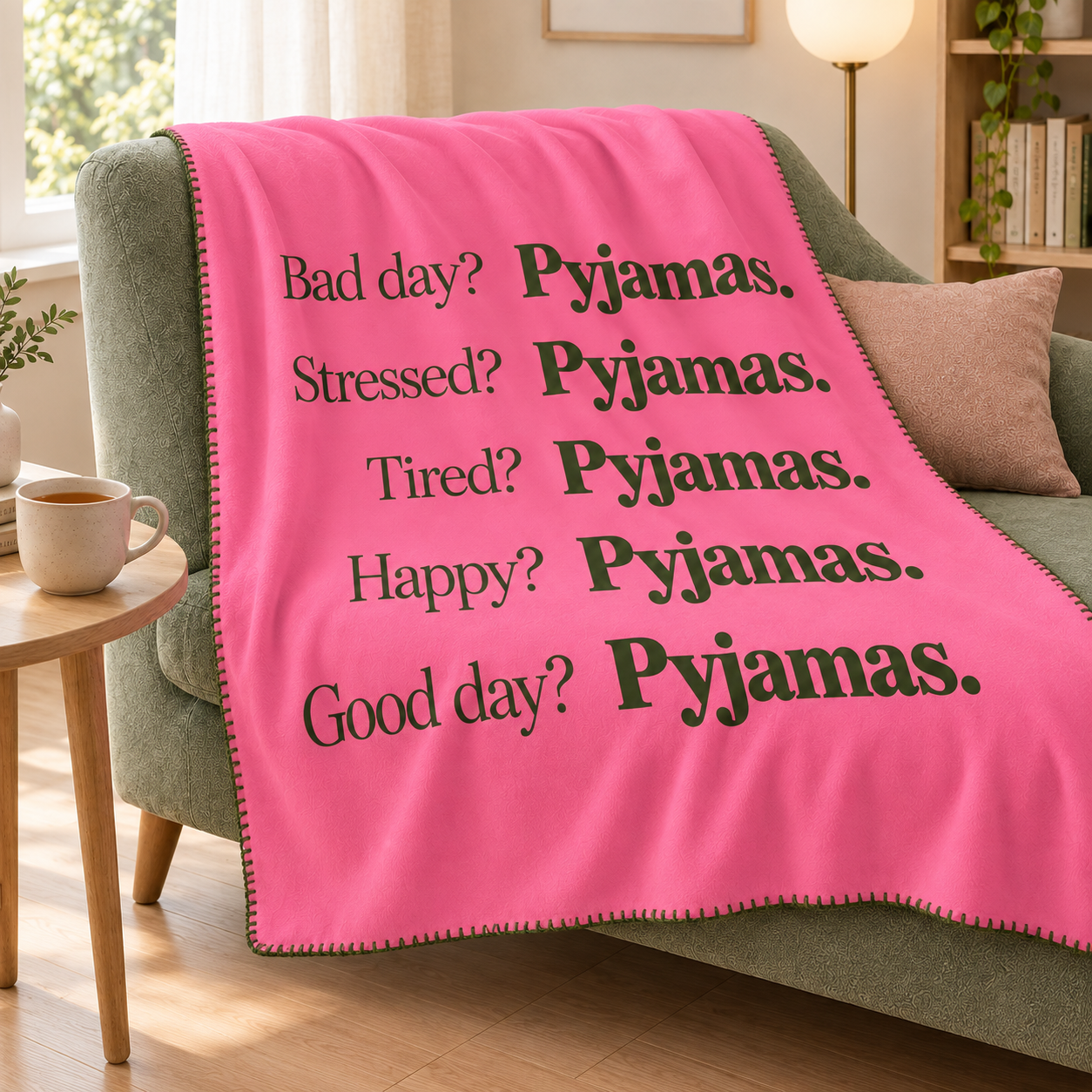 Pyjamas for Everything Polar TV Battaniyesi — Dikiş yakın plan · Ekim 2026