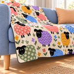 Woolly Company Polar TV Battaniyesi — yandan kenar ve ince dikiş detayı