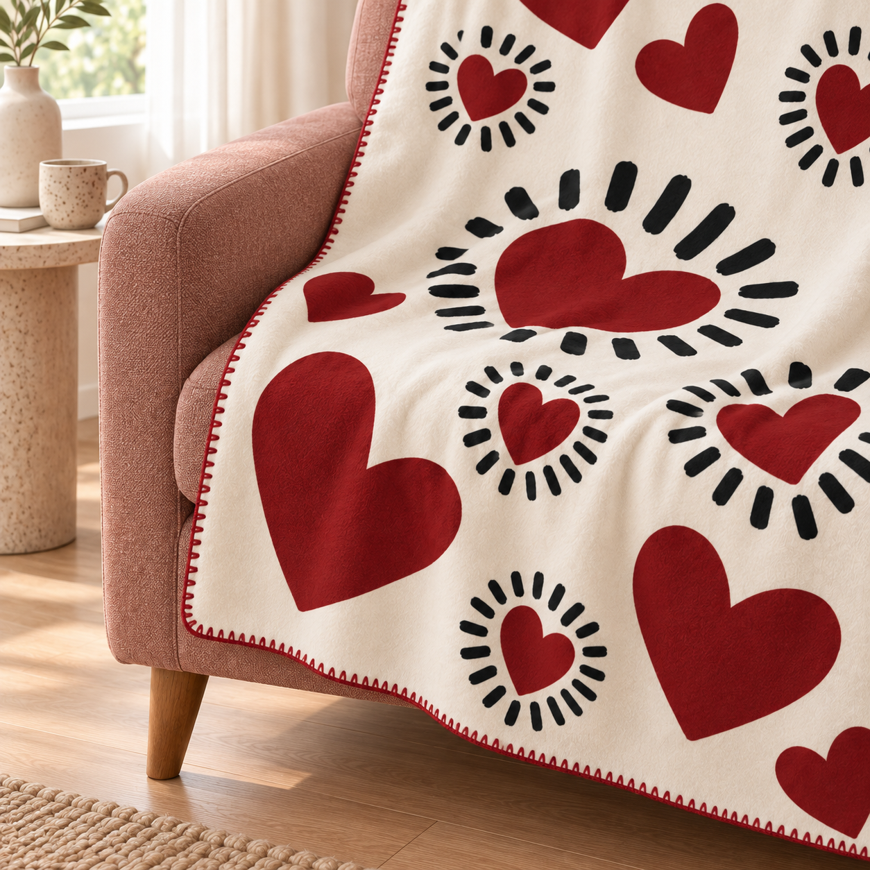 Love Signals Polar TV Battaniyesi — Dikiş yakın plan · Ekim 2026