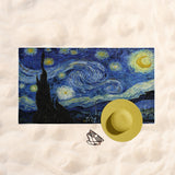 The Starry Night - Starry Night Beach Towel