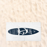 Surf On The Wave Beach Towel