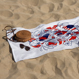 Koi Fish Beach Towel