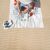 Koi Fish Beach Towel