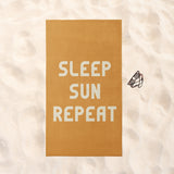 Sleep Sun Repeat Beach Towel