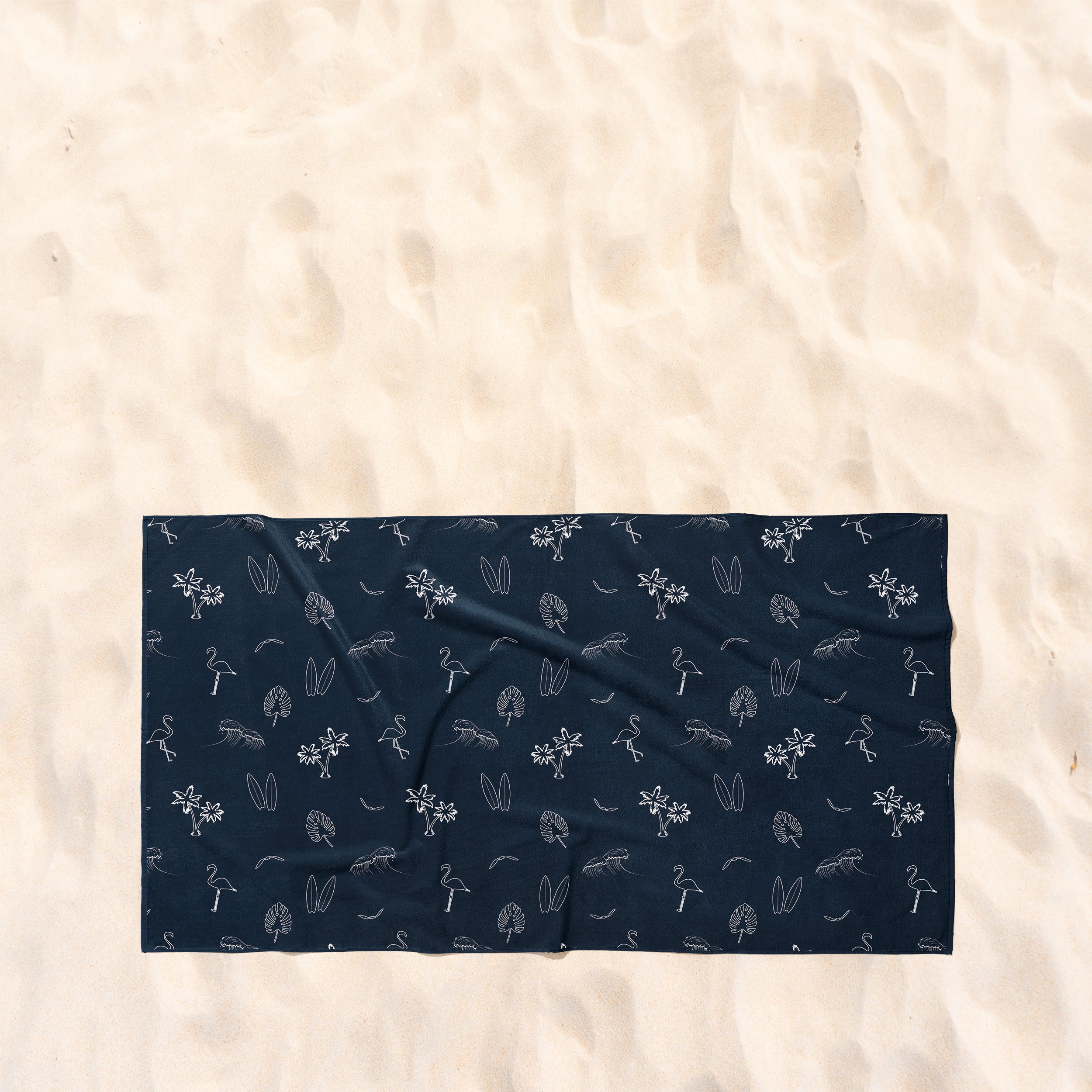 Navy blue shop beach towels