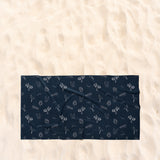 Marine Navy Blue Beach Towel