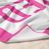 Pink Reserved Beach Towel
