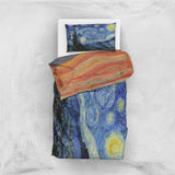 The Starry Night &amp; The Scream Double-Sided Duvet Cover Set