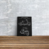 Vespa Chalkboard Canvas Print