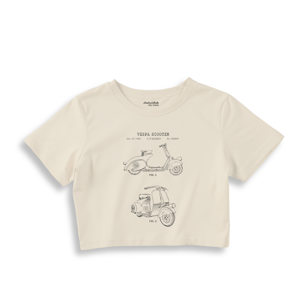 Vespa Crop Tişört