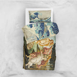 The Birth of Venus &amp; The Great Wave of Kanagawa Double-Sided Duvet Cover Set