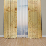 Vitruvian Man - Vitruve Luc Viatour Background Curtain