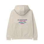Do Whatever the Fuck Makes You Happy Hoodie – Krem – arka görünüm