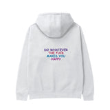 Do Whatever the Fuck Makes You Happy Hoodie – Beyaz – arka görünüm