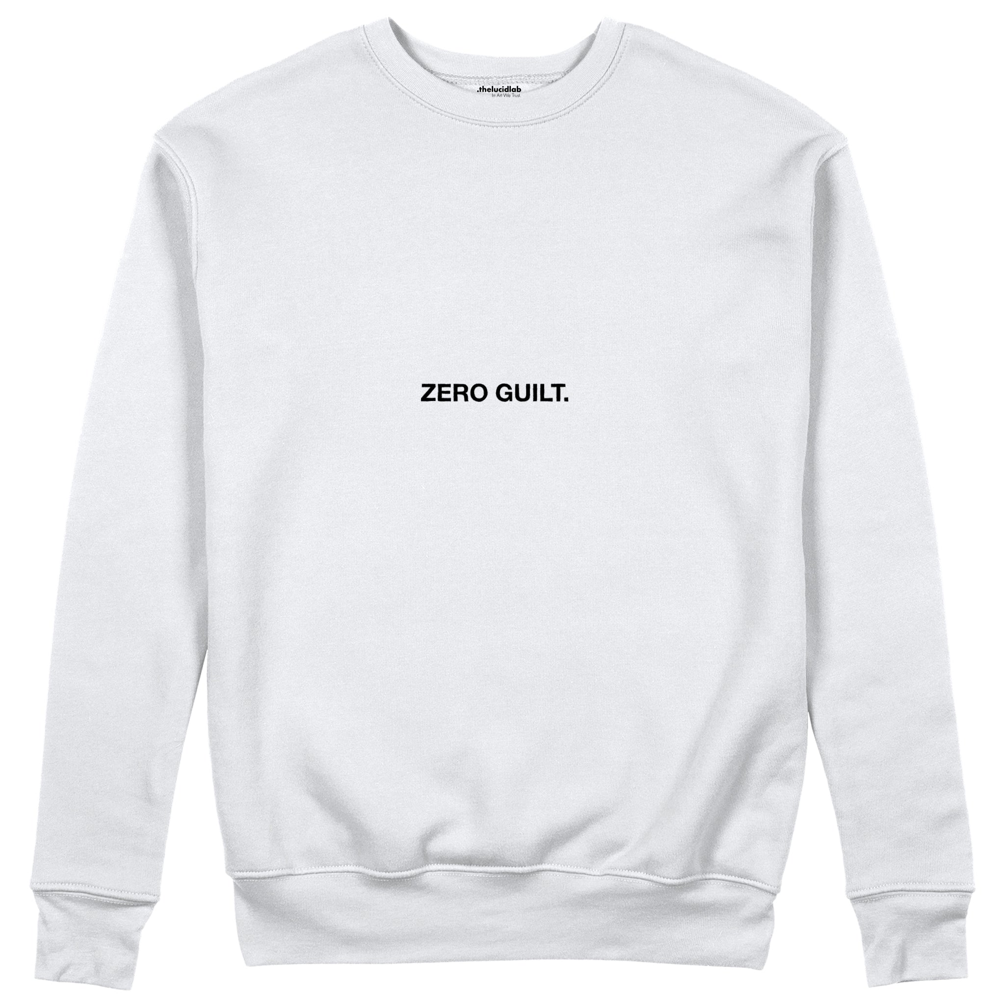 Do Whatever the Fuck Makes You Happy Sweatshirt – Beyaz – ön görünüm