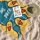 WHAT THE DUCK Beach Towel