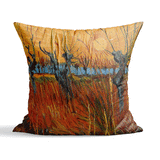 Gün Batımında Söğütler Çift Taraflı Kırlent Kılıfı 2 Adet