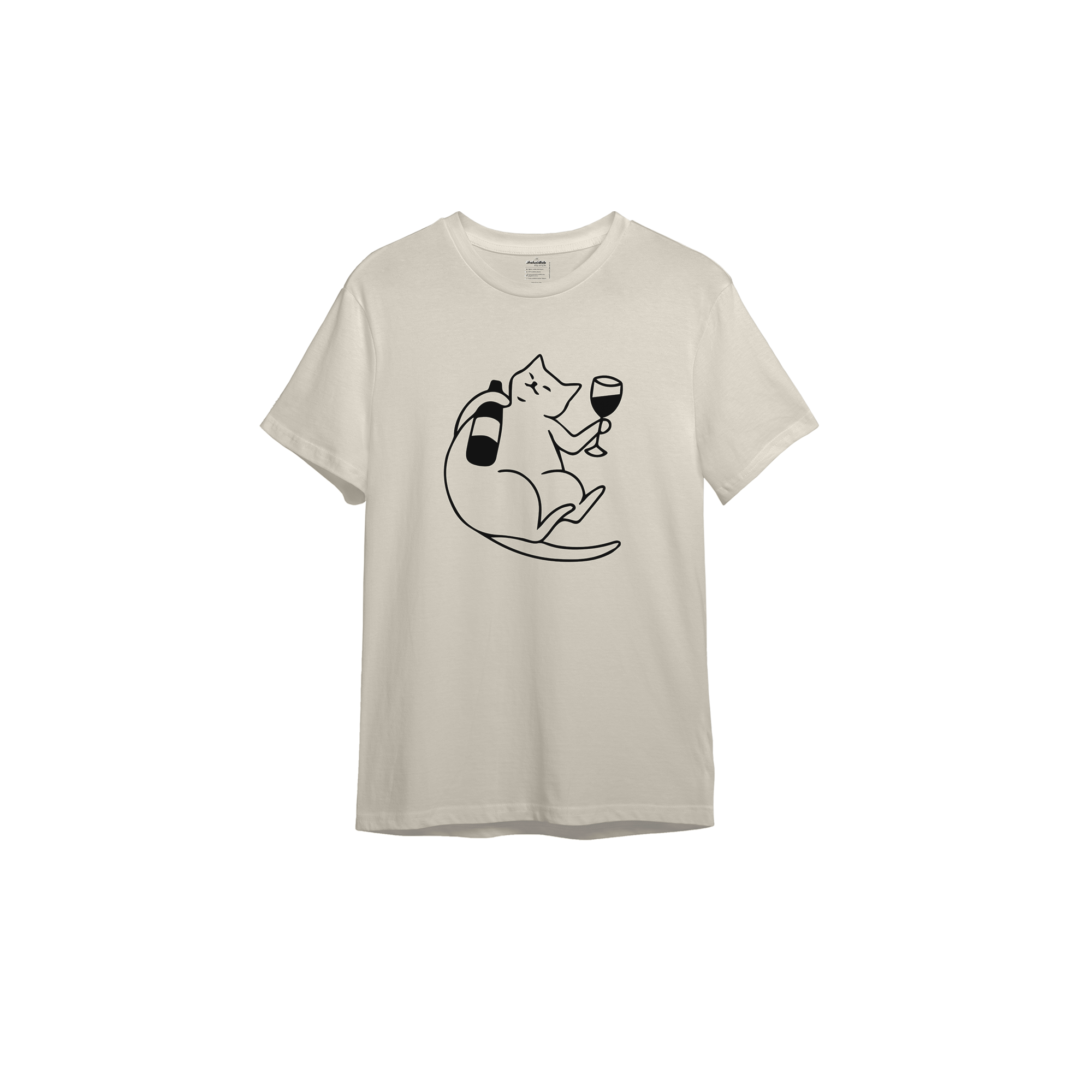 Wine Lover Cat T-Shirt