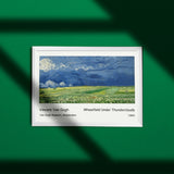 Wheat Field Under Storm Clouds Poster