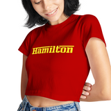 Hamilton / Ferrari Crop Tişört