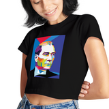 Atatürk Pop Art Crop Tişört