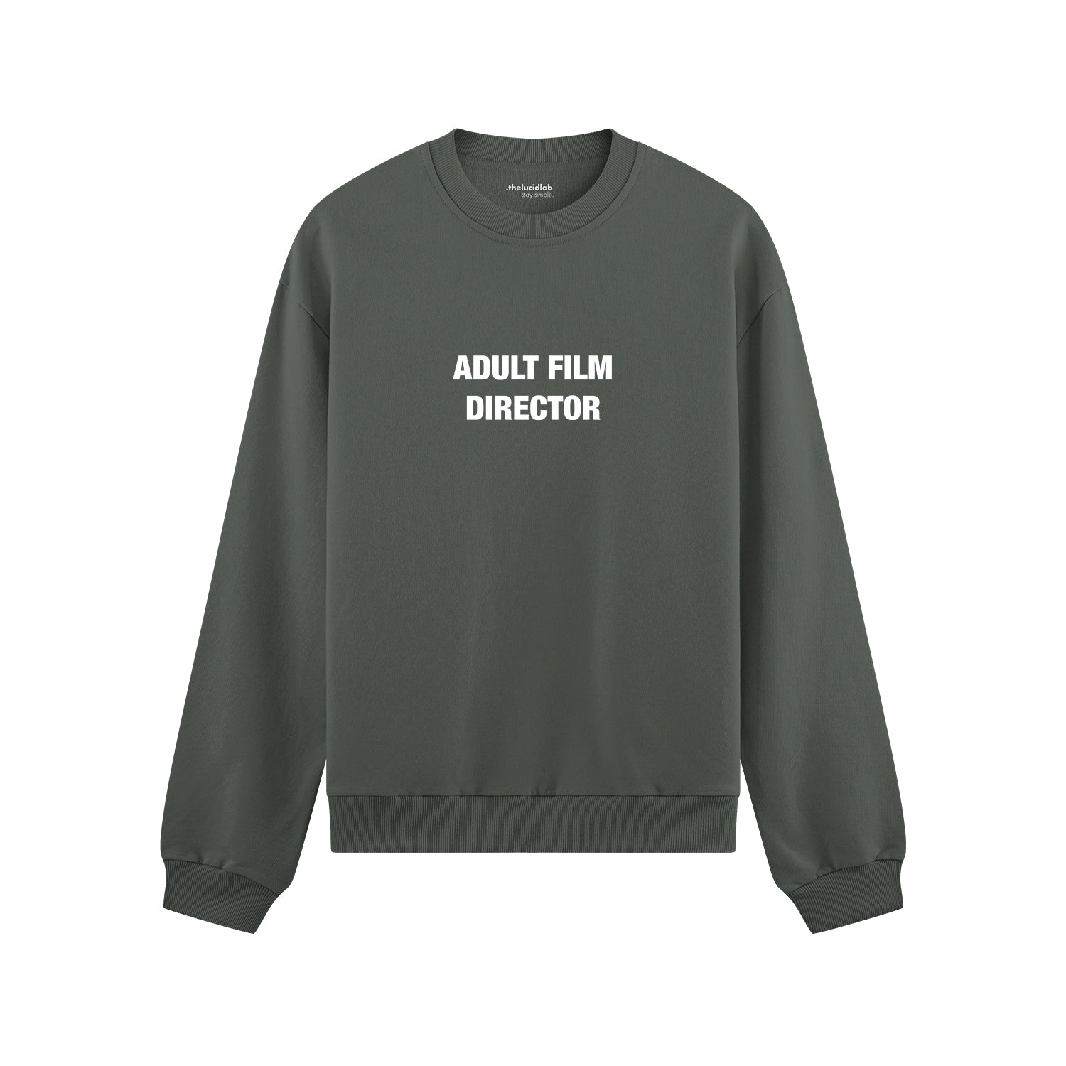 Adult Film Director Oversize Sweatshirt - Antrasit - ön görünüm