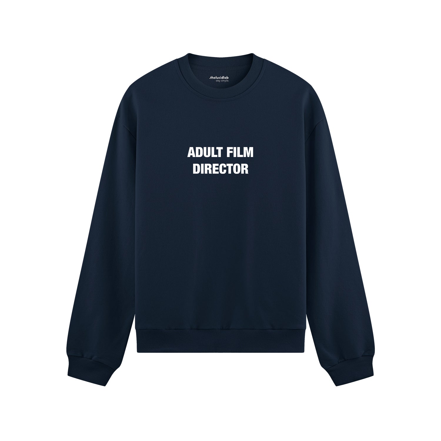 Adult Film Director Oversize Sweatshirt - Lacivert - ön görünüm