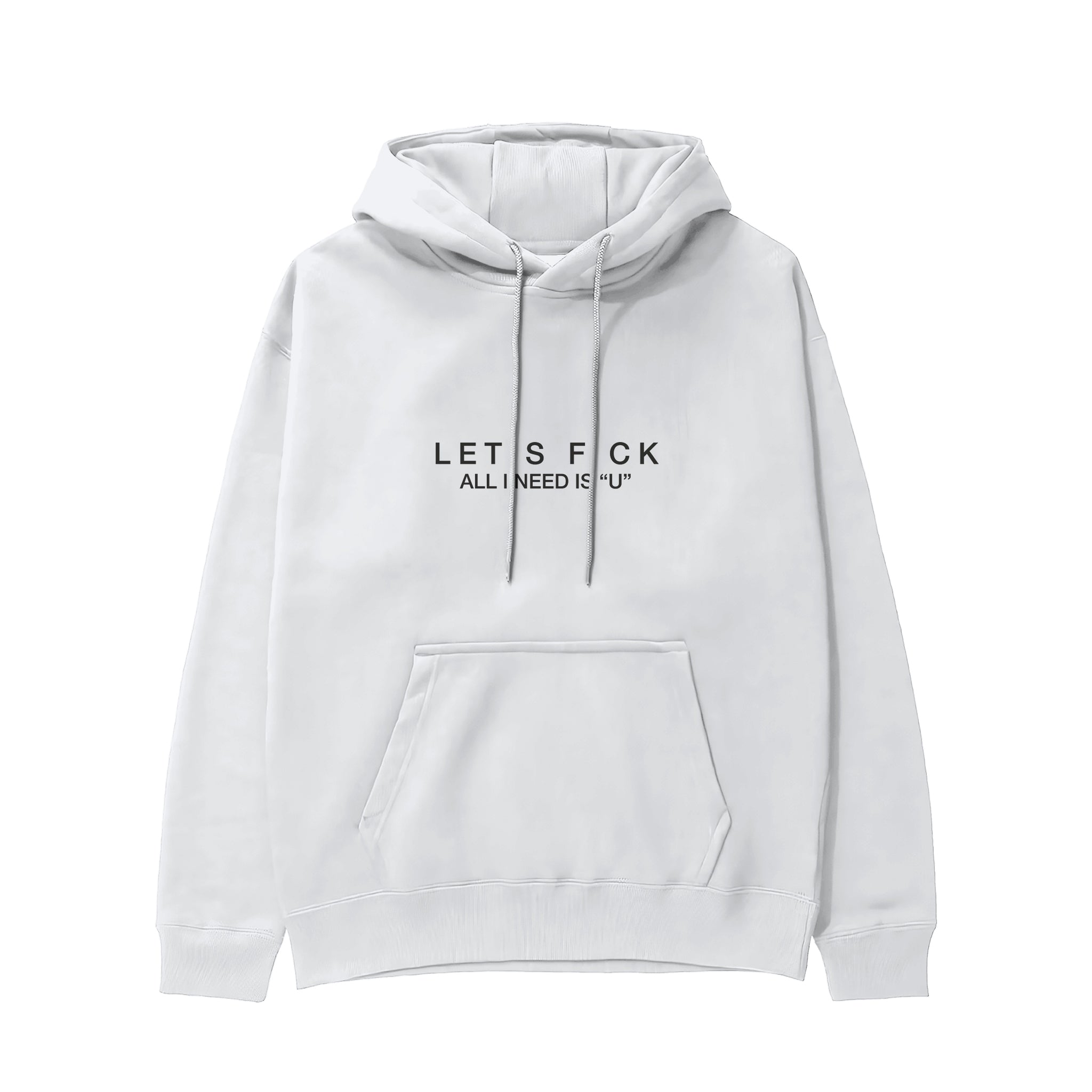 All I Need Is U Hoodie - Beyaz - ön görünüm