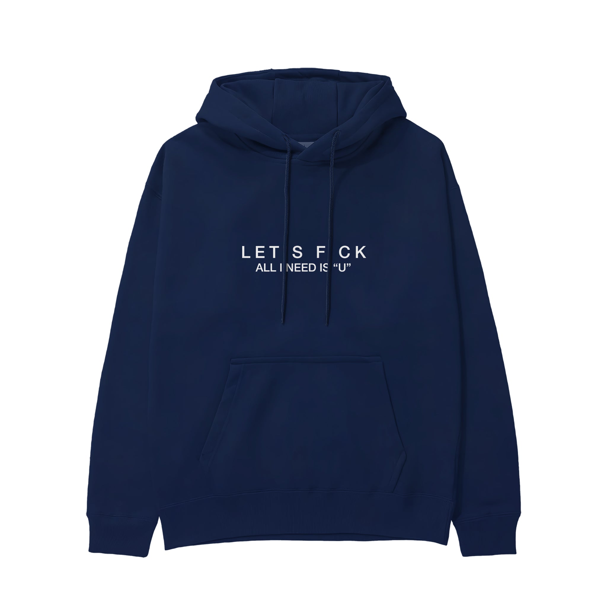 All I Need Is U Hoodie - Lacivert - ön görünüm