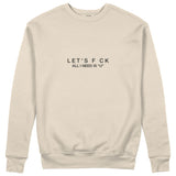 All I Need Is U Sweatshirt - Bej - ön görünüm