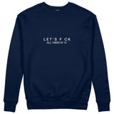 All I Need Is U Sweatshirt - Lacivert - ön görünüm