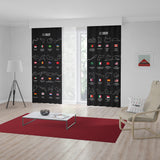All Tracks Black / Formula 1 Pistleri Fon Perde