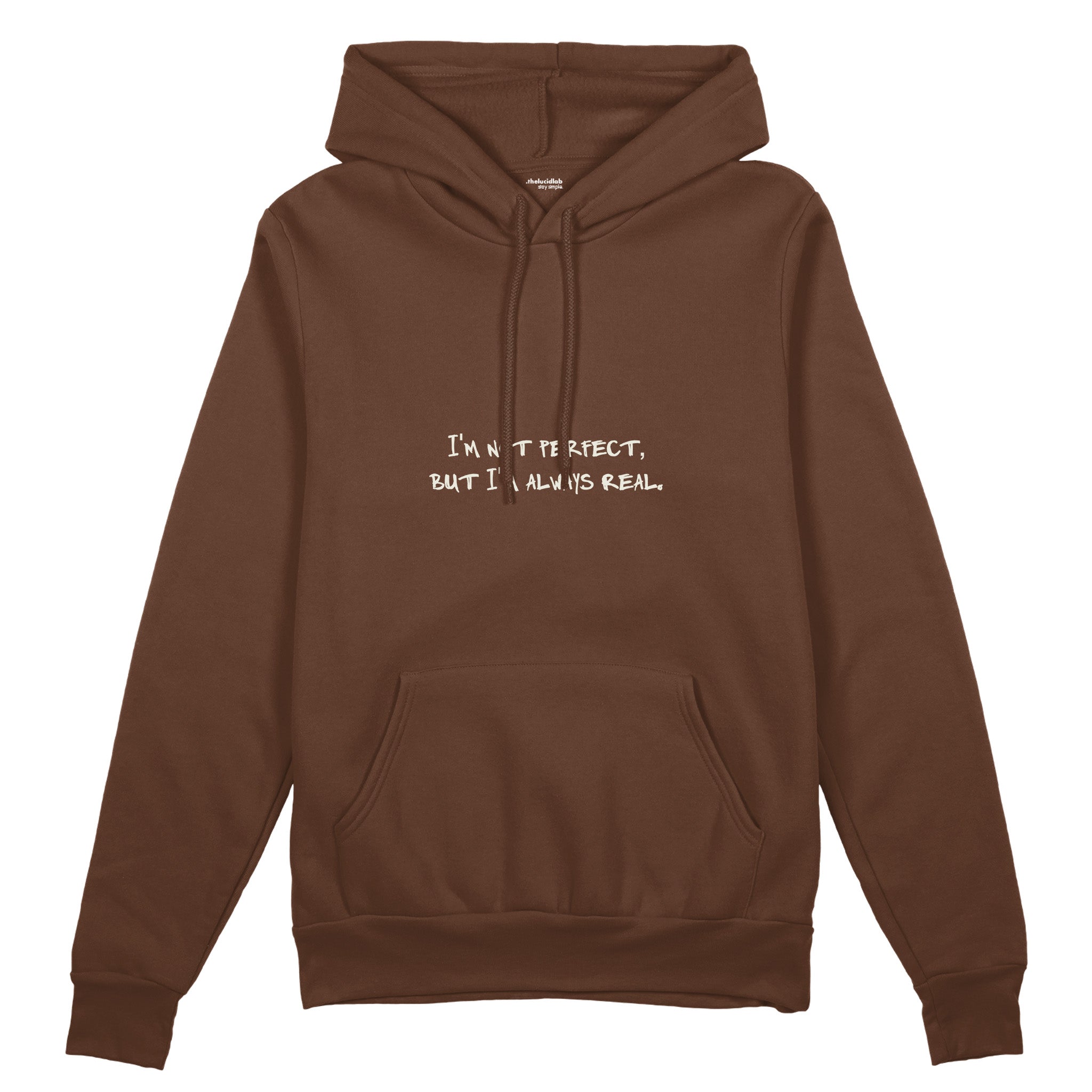 Always Real Oversize Hoodie - Kahverengi - ön görünüm