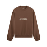 Always Real Oversize Sweatshirt - Kahverengi - ön görünüm