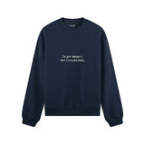Always Real Oversize Sweatshirt - Lacivert - ön görünüm