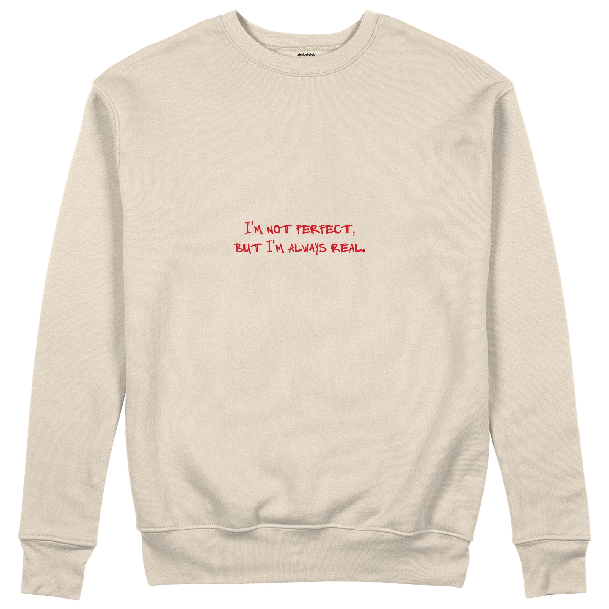 Always Real Sweatshirt - Bej - ön görünüm