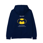 Gay Test - Batman Hoodie — Lacivert — Arka baskı