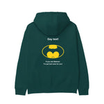 Gay Test - Batman Hoodie — Koyu Yeşil — Arka baskı