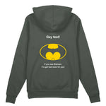 Gay Test - Batman Oversize Hoodie — Antrasit — Arka baskı