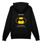 Gay Test - Batman Oversize Hoodie — Siyah — Arka baskı