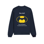 Gay Test - Batman Oversize Sweatshirt — Lacivert — Arka baskı