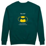Gay Test - Batman Sweatshirt — Koyu Yeşil — Arka baskı