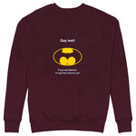 Gay Test - Batman Sweatshirt — Bordo — Görsel 1