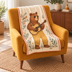 Bear Serenade Polar Bebek Battaniyesi — Çapraz görünüm