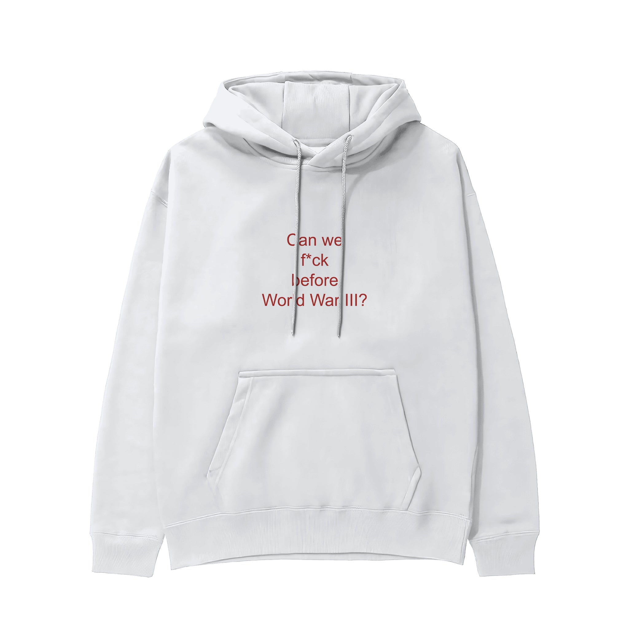 Before World War 3 Hoodie - Beyaz - ön görünüm
