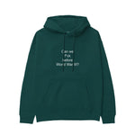 Before World War 3 Hoodie - Koyu Yeşil - ön görünüm