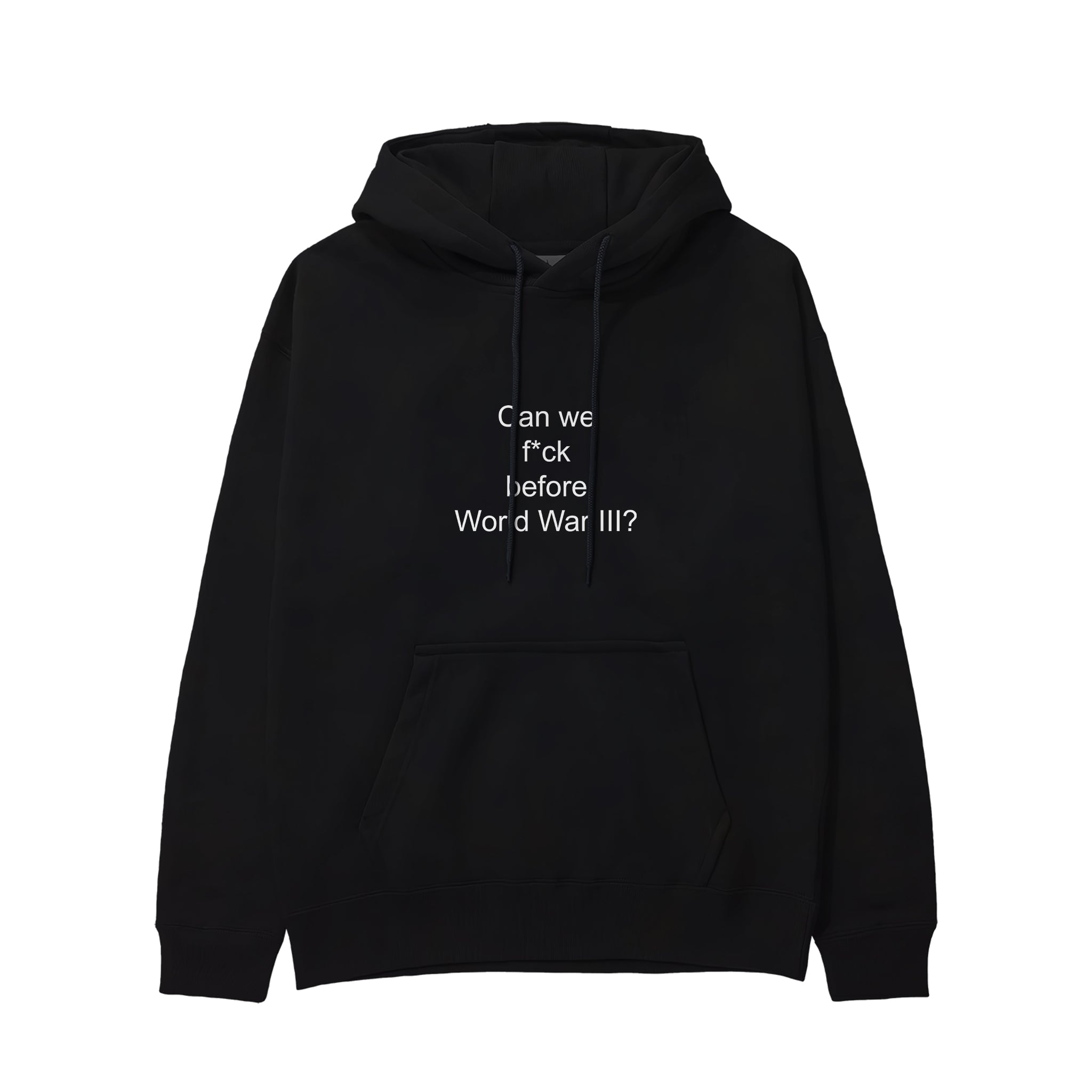 Before World War 3 Hoodie - Siyah - ön görünüm